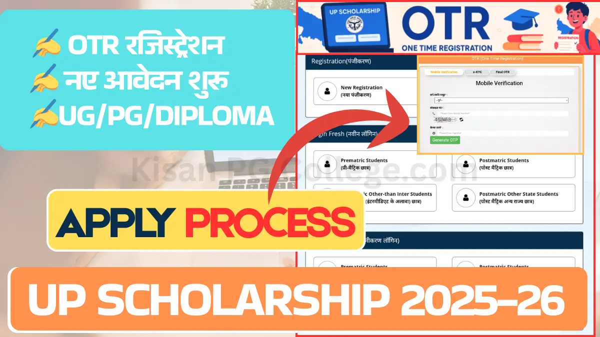 UP SCHOLARSHIP 2025-26 REGISTRATION