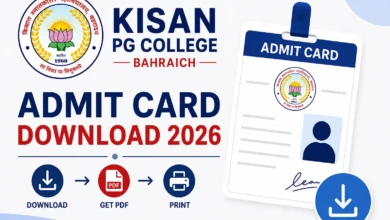 Kisan PG College Admit Card 2026 Download