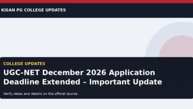 UGC-NET December 2026 Application Deadline Extended – Important Update